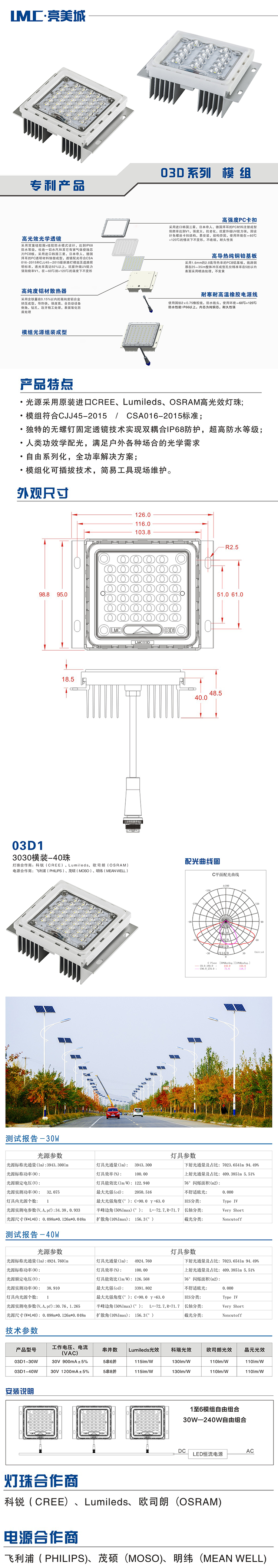 led路灯模组