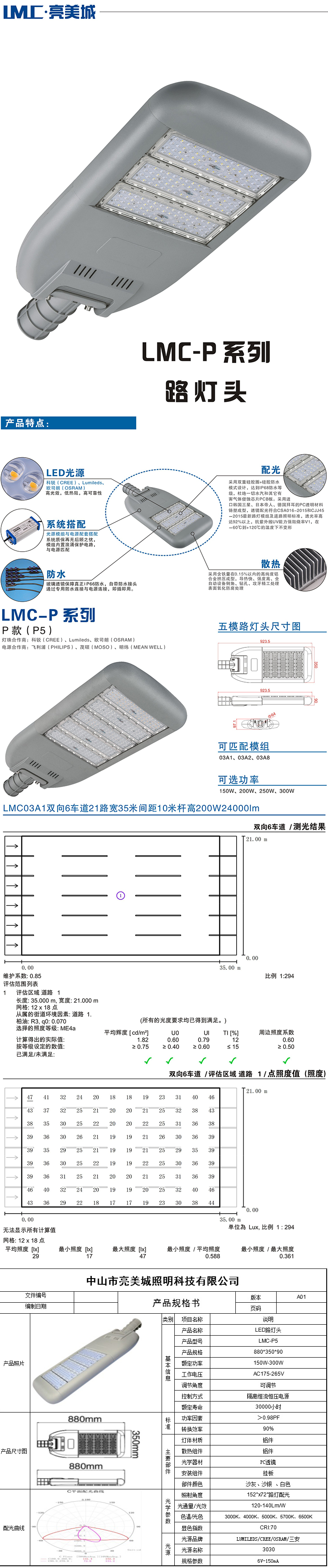 led路灯模组